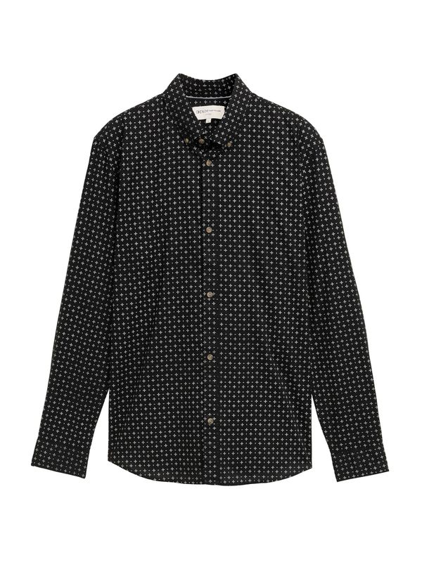 TOM TAILOR DENIM TOM TAILOR DENIM Košulja  crna / bijela