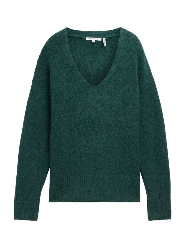 TOM TAILOR DENIM TOM TAILOR DENIM Pulover  tamno zelena