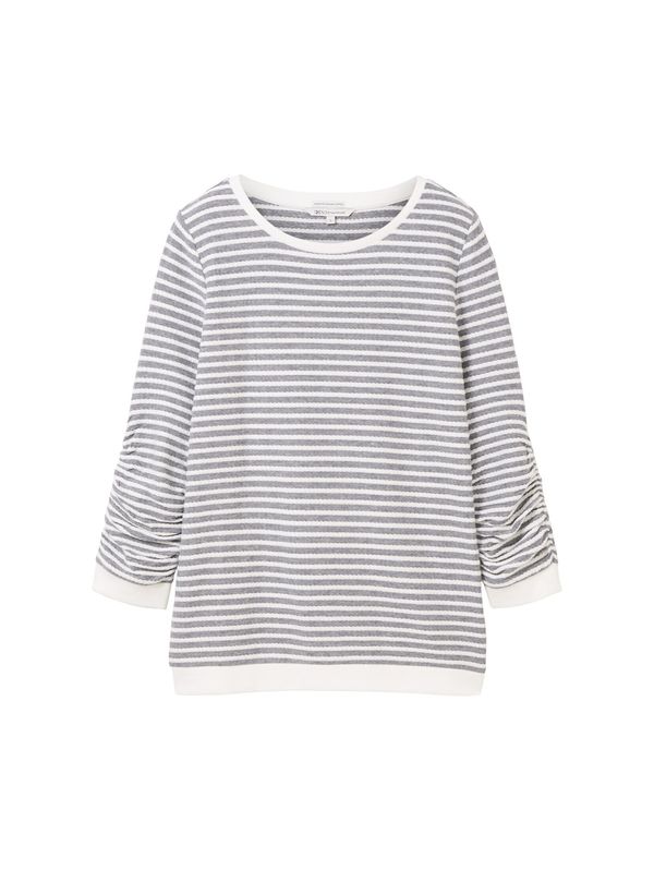 TOM TAILOR DENIM TOM TAILOR DENIM Sweater majica  golublje plava / bijela