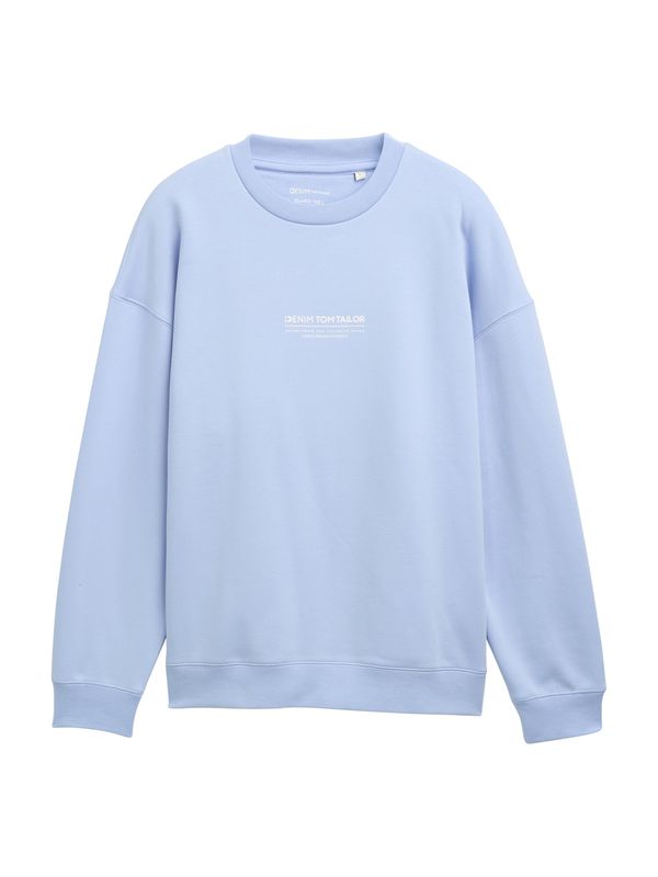 TOM TAILOR DENIM TOM TAILOR DENIM Sweater majica  golublje plava / bijela