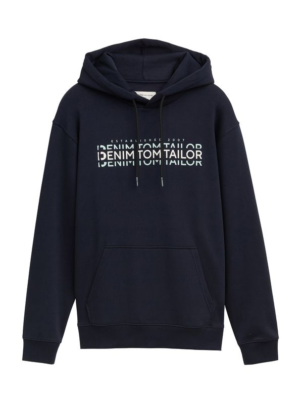 TOM TAILOR DENIM TOM TAILOR DENIM Sweater majica  morsko plava / menta / bijela