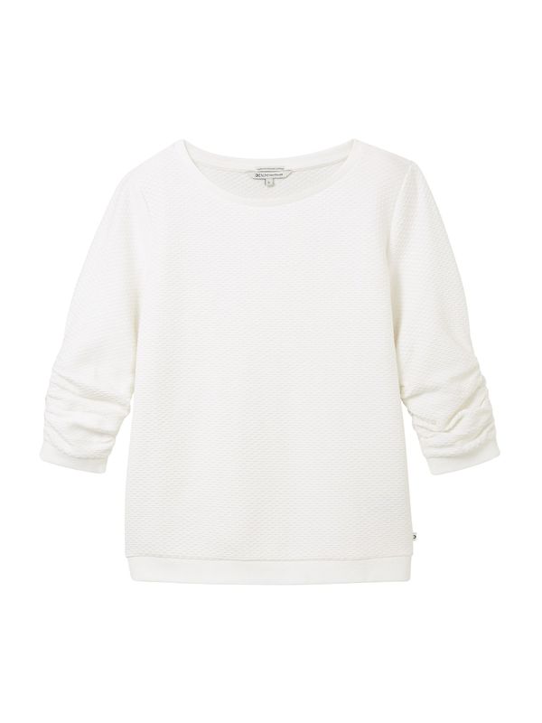TOM TAILOR DENIM TOM TAILOR DENIM Sweater majica  prljavo bijela