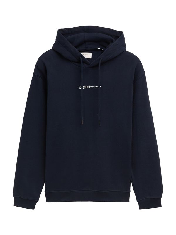 TOM TAILOR DENIM TOM TAILOR DENIM Sweater majica  tamno plava / bijela