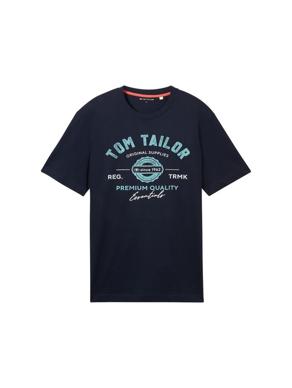 TOM TAILOR TOM TAILOR Majica  kraljevsko plava / tamno plava / bijela