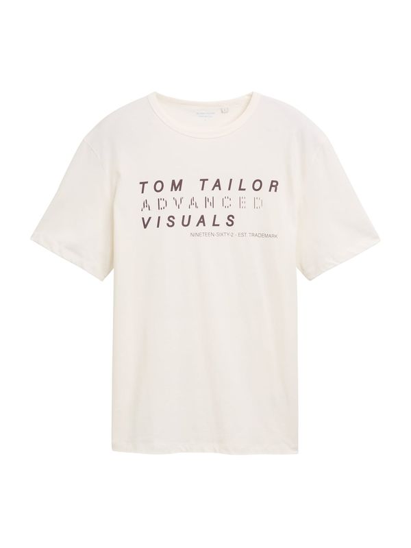 TOM TAILOR TOM TAILOR Majica  ljubičasta / prljavo bijela