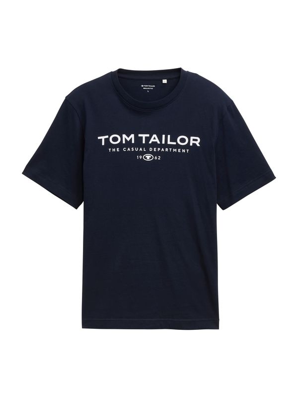 TOM TAILOR TOM TAILOR Majica  mornarsko plava / bijela