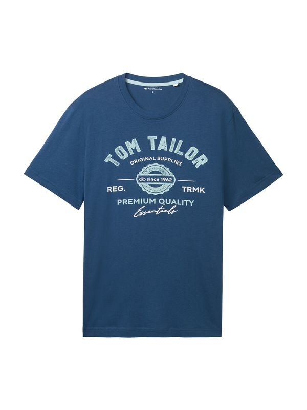 TOM TAILOR TOM TAILOR Majica  morsko plava / svijetloplava / bijela