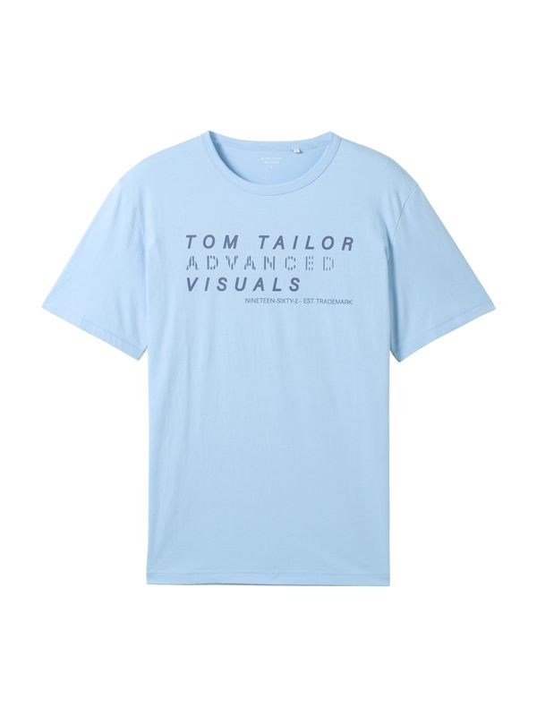 TOM TAILOR TOM TAILOR Majica  nebesko plava / tamo siva