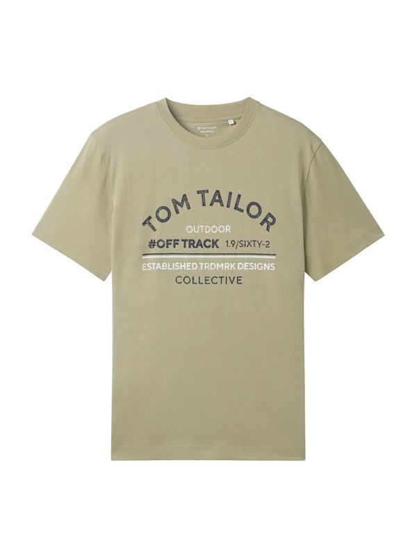 TOM TAILOR TOM TAILOR Majica  noćno plava / zelena / prljavo bijela
