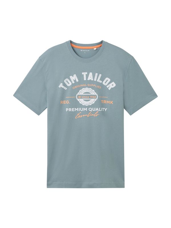 TOM TAILOR TOM TAILOR Majica  siva / svijetlosiva / narančasta