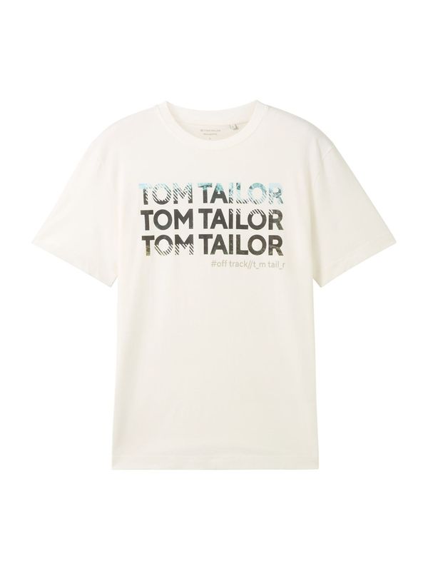 TOM TAILOR TOM TAILOR Majica  svijetloplava / maslinasta / crna / prljavo bijela
