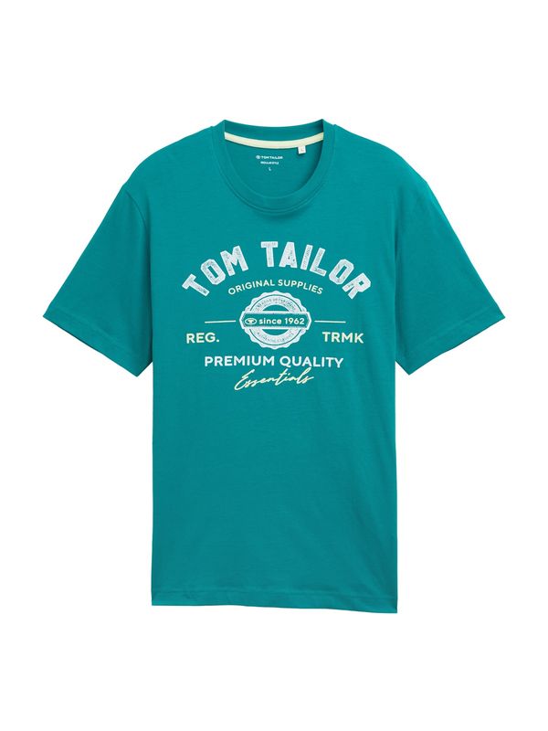 TOM TAILOR TOM TAILOR Majica  tirkiz / bijela