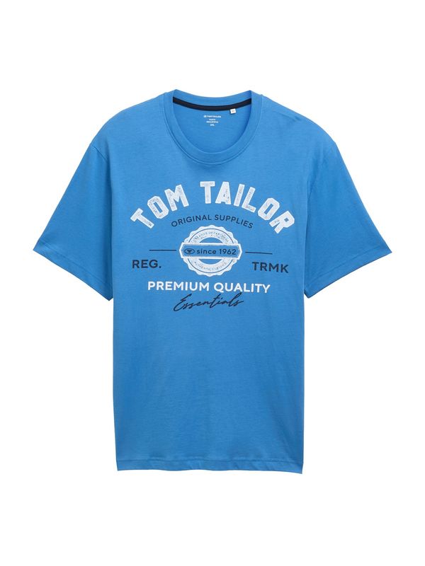 TOM TAILOR Men + TOM TAILOR Men + Majica  plava / crna / bijela