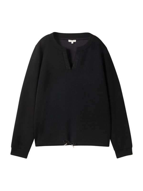 TOM TAILOR TOM TAILOR Sweater majica  crna