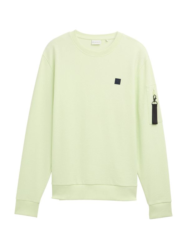 TOM TAILOR TOM TAILOR Sweater majica  svijetlozelena / crna