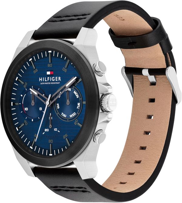 TOMMY HILFIGER TOMMY HILFIGER Analogni sat  mornarsko plava / crvena / crna / srebro / bijela