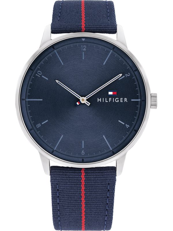 TOMMY HILFIGER TOMMY HILFIGER Analogni sat  mornarsko plava / crvena / srebro