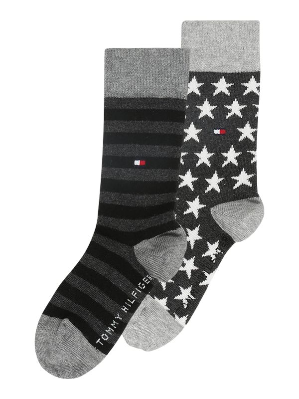 TOMMY HILFIGER TOMMY HILFIGER Čarape  antracit siva / siva melange / crna / bijela