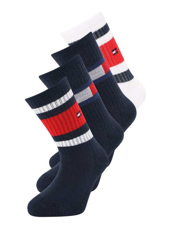 TOMMY HILFIGER TOMMY HILFIGER Čarape  mornarsko plava / crvena / prljavo bijela