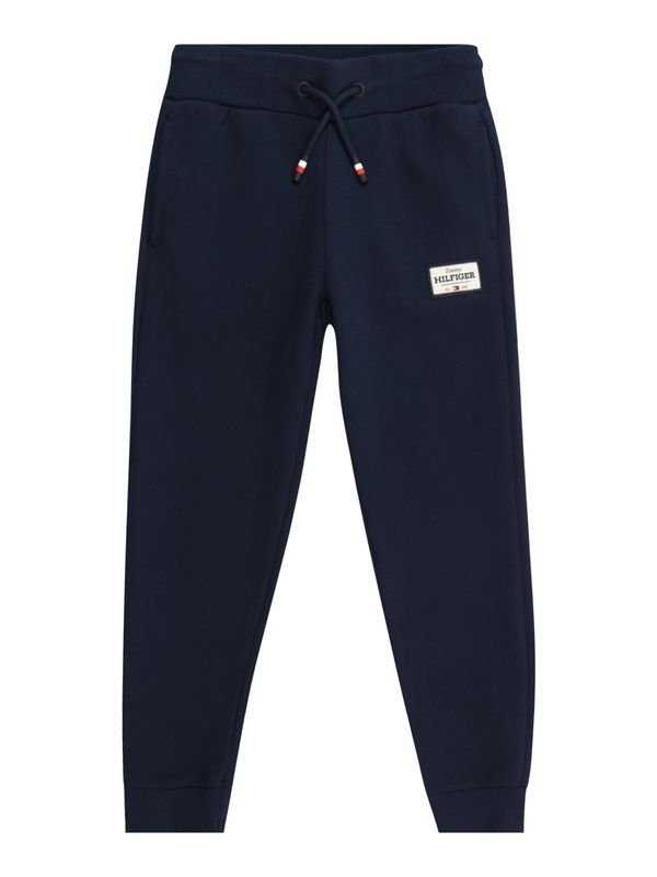 TOMMY HILFIGER TOMMY HILFIGER Hlače '1985'  mornarsko plava / bijela