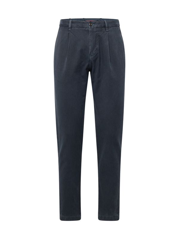 TOMMY HILFIGER TOMMY HILFIGER Hlače s naborima 'Harlem Dobby'  noćno plava