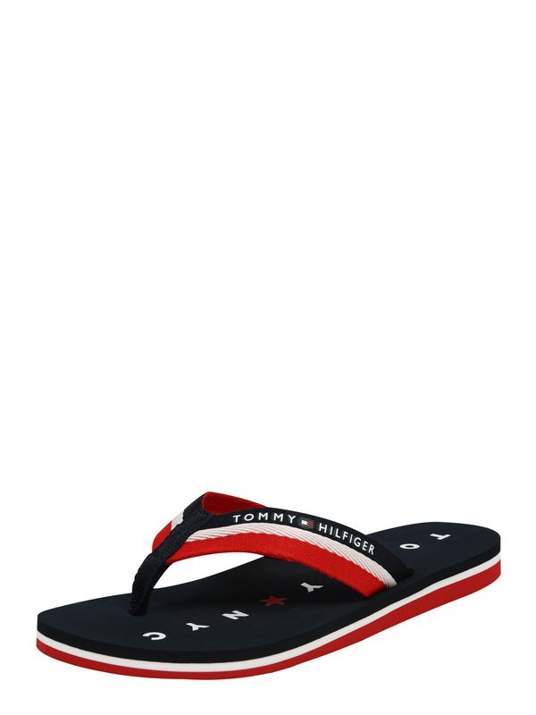 TOMMY HILFIGER TOMMY HILFIGER Japanke 'Loves Ny Beach'  morsko plava / crvena / bijela