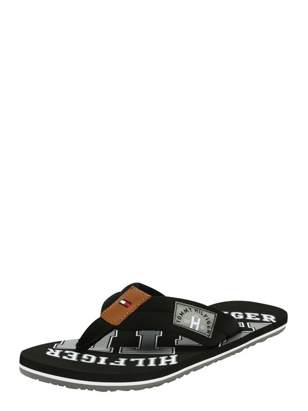 TOMMY HILFIGER TOMMY HILFIGER Japanke  smeđa / siva / crna / bijela