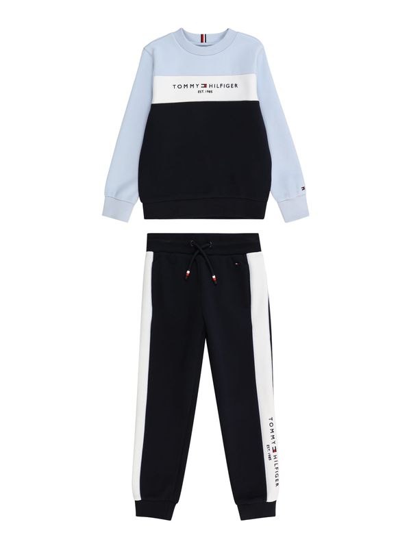 TOMMY HILFIGER TOMMY HILFIGER Jogging komplet  svijetloplava / tamno plava / bijela