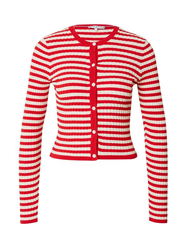 TOMMY HILFIGER TOMMY HILFIGER Kardigan  crvena / bijela