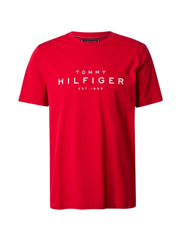 TOMMY HILFIGER TOMMY HILFIGER Majica  crvena / bijela
