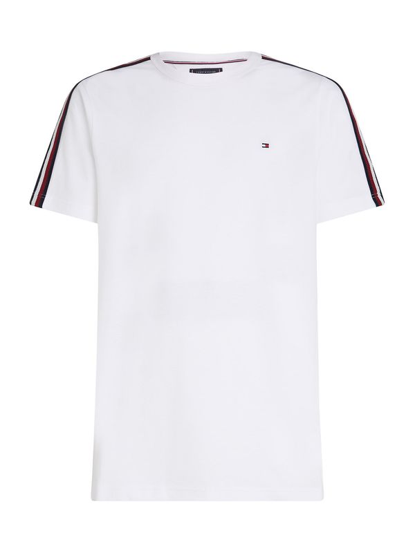 TOMMY HILFIGER TOMMY HILFIGER Majica 'GLOBAL STRIPE'  mornarsko plava / crvena / bijela