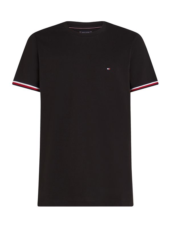 TOMMY HILFIGER TOMMY HILFIGER Majica  karmin crvena / crna / bijela