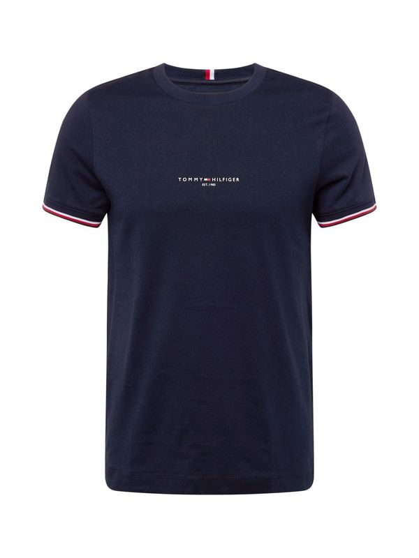 TOMMY HILFIGER TOMMY HILFIGER Majica  mornarsko plava / crvena / bijela