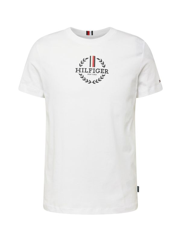 TOMMY HILFIGER TOMMY HILFIGER Majica  mornarsko plava / krvavo crvena / bijela