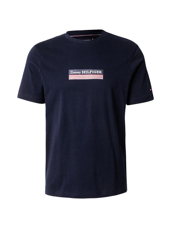 TOMMY HILFIGER TOMMY HILFIGER Majica  morsko plava / crvena / bijela