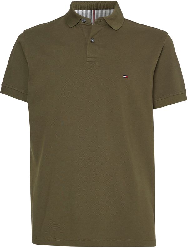 TOMMY HILFIGER TOMMY HILFIGER Majica  morsko plava / maslinasta / crvena / bijela