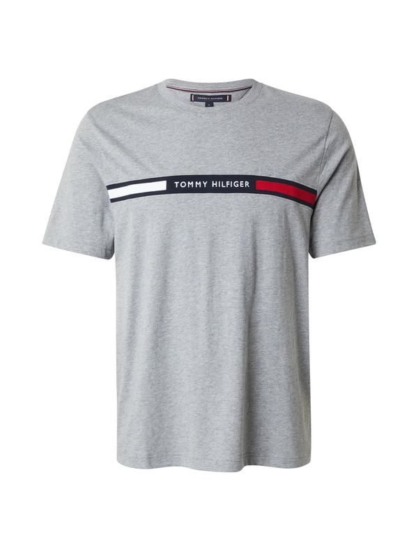 TOMMY HILFIGER TOMMY HILFIGER Majica  morsko plava / siva / crvena / bijela