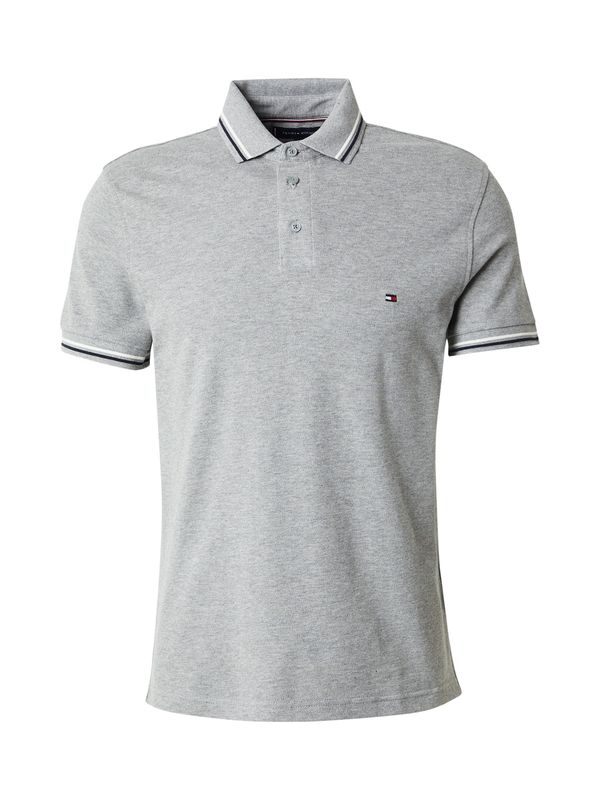 TOMMY HILFIGER TOMMY HILFIGER Majica  siva melange / crna