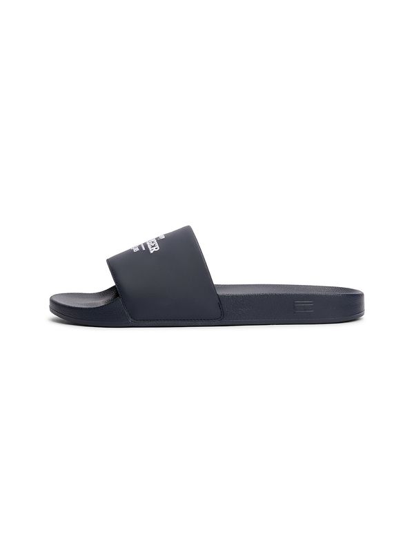 TOMMY HILFIGER TOMMY HILFIGER Natikače s potpeticom  mornarsko plava / bijela