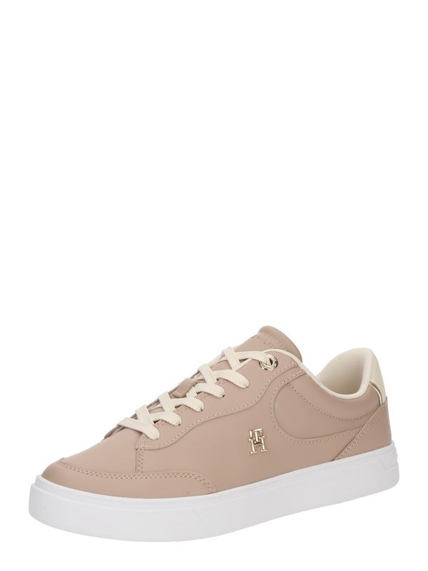TOMMY HILFIGER TOMMY HILFIGER Niske tenisice 'ESSENTIAL'  nude / zlatna