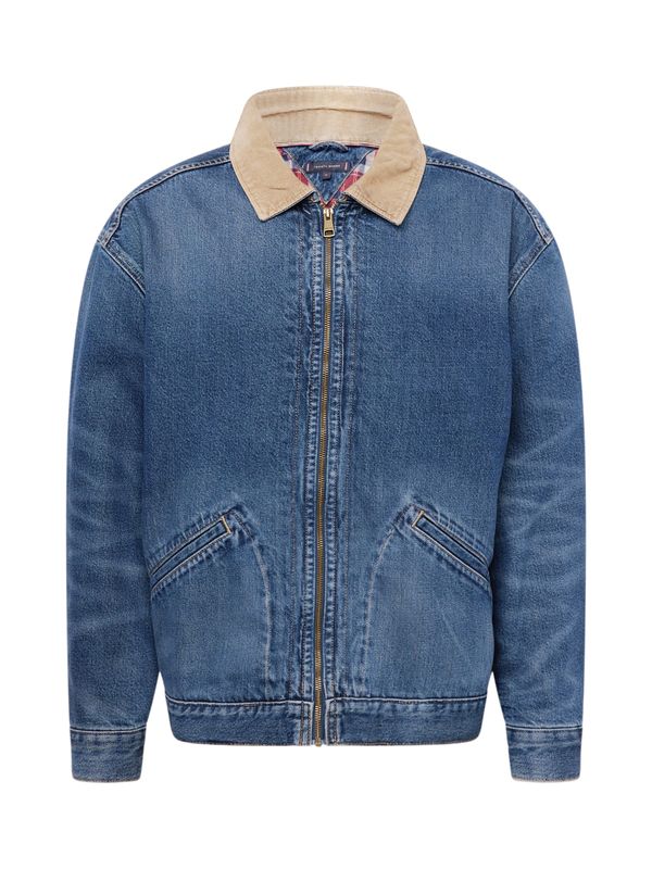 TOMMY HILFIGER TOMMY HILFIGER Prijelazna jakna  boja devine dlake (camel) / plavi traper