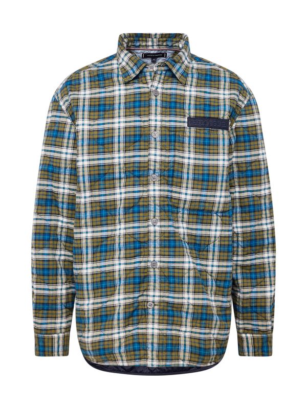 TOMMY HILFIGER TOMMY HILFIGER Prijelazna jakna  mornarsko plava / svijetloplava / zelena / bijela