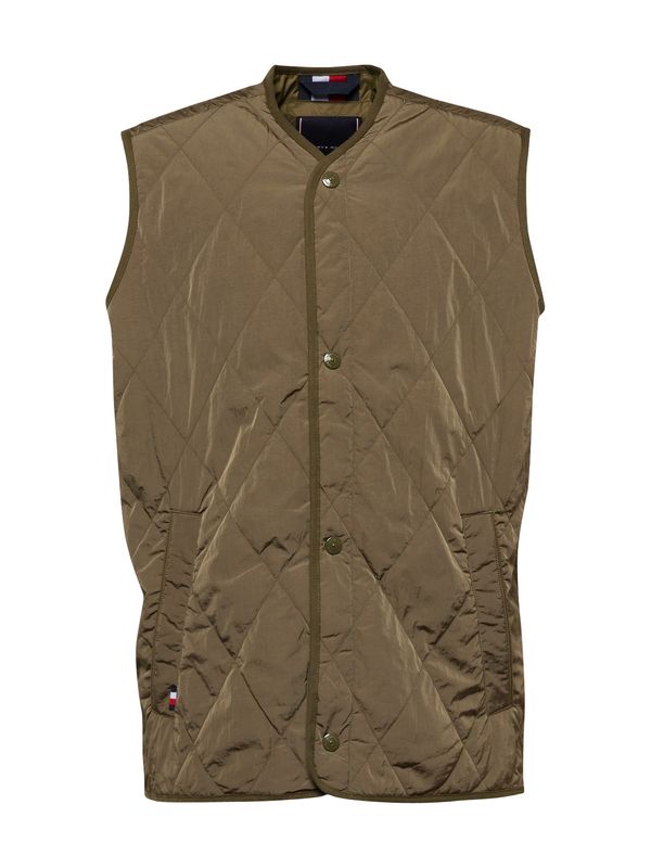 TOMMY HILFIGER TOMMY HILFIGER Prsluk  kaki / crvena / bijela