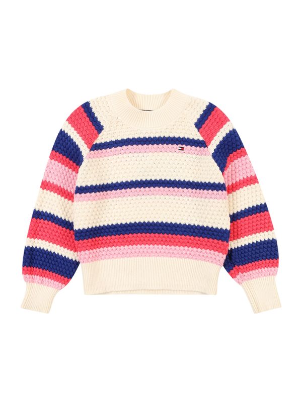 TOMMY HILFIGER TOMMY HILFIGER Pulover  boja pijeska / tamno plava / roza / malina