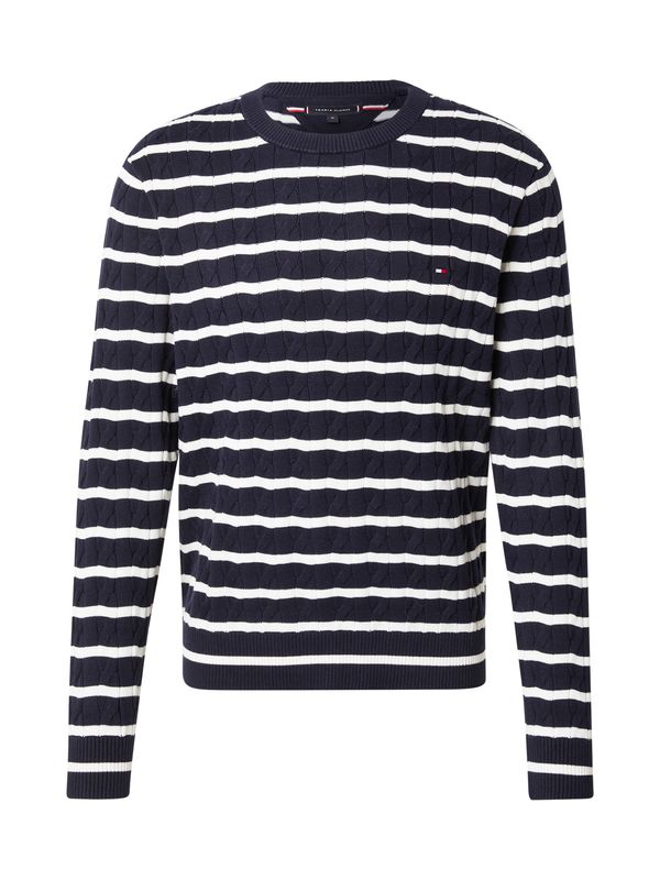 TOMMY HILFIGER TOMMY HILFIGER Pulover 'CLASSIC'  mornarsko plava / bijela