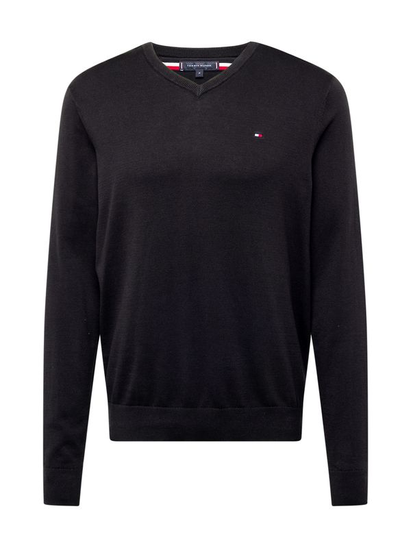 TOMMY HILFIGER TOMMY HILFIGER Pulover 'ESSENTIAL'  crna
