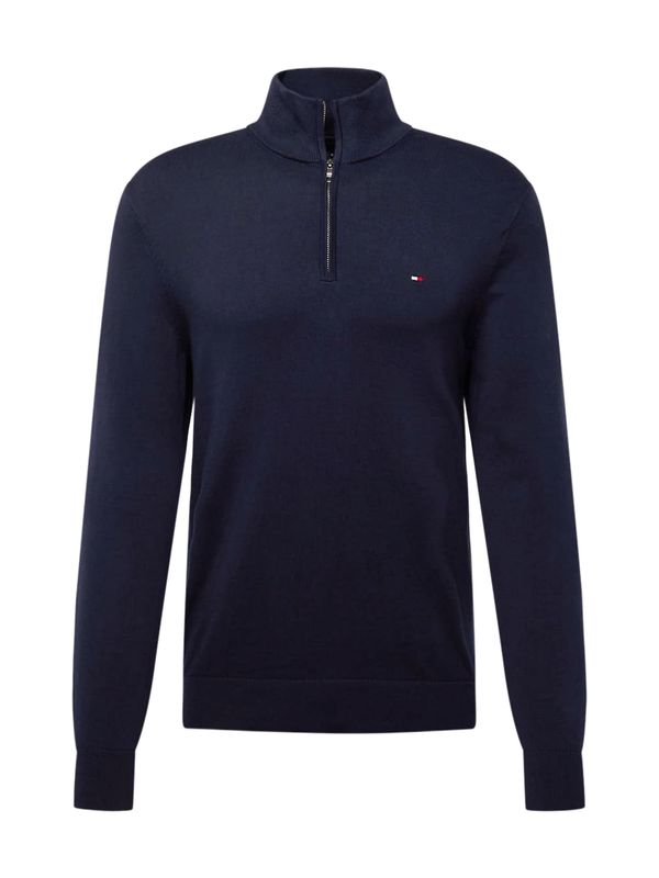 TOMMY HILFIGER TOMMY HILFIGER Pulover 'ESSENTIAL'  tamno plava