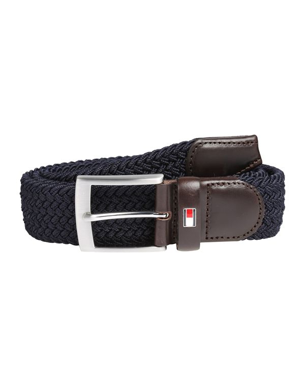TOMMY HILFIGER TOMMY HILFIGER Remen 'New Adan'  crno plava / tamno smeđa / crvena / bijela