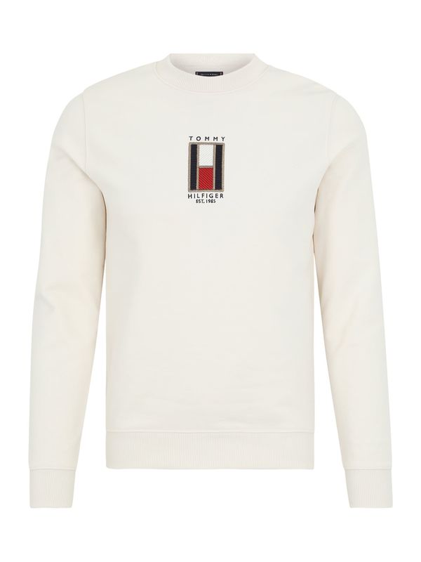 TOMMY HILFIGER TOMMY HILFIGER Sweater majica  boja slonovače / morsko plava / tamno crvena / bijela