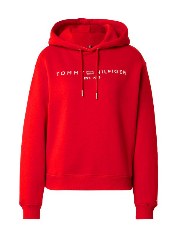 TOMMY HILFIGER TOMMY HILFIGER Sweater majica  crvena / bijela